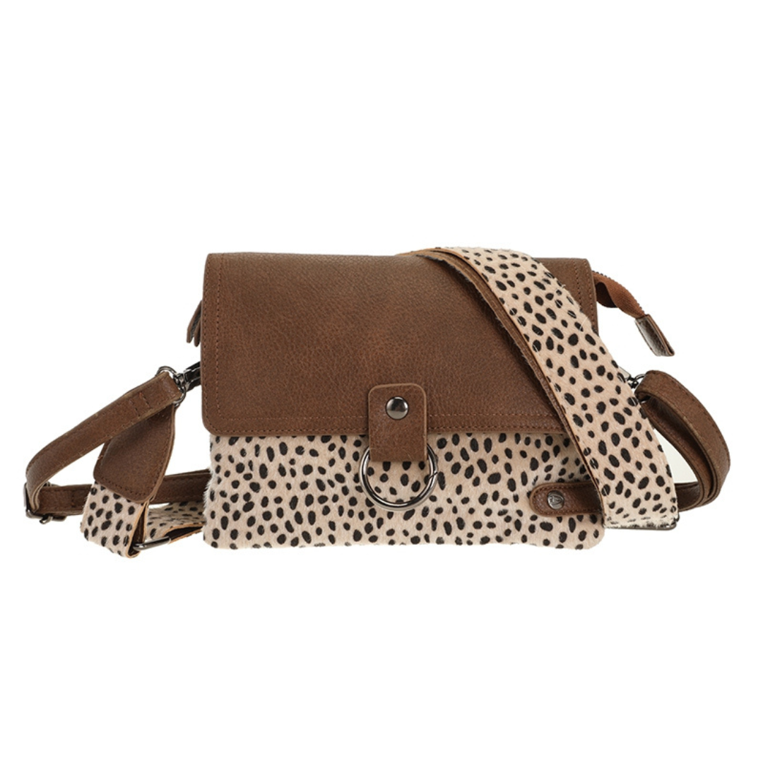 I'm dutch: Handtas - Camel dot Weston schoudertasje