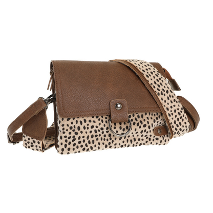 I'm dutch: Handtas - Camel dot Weston schoudertasje