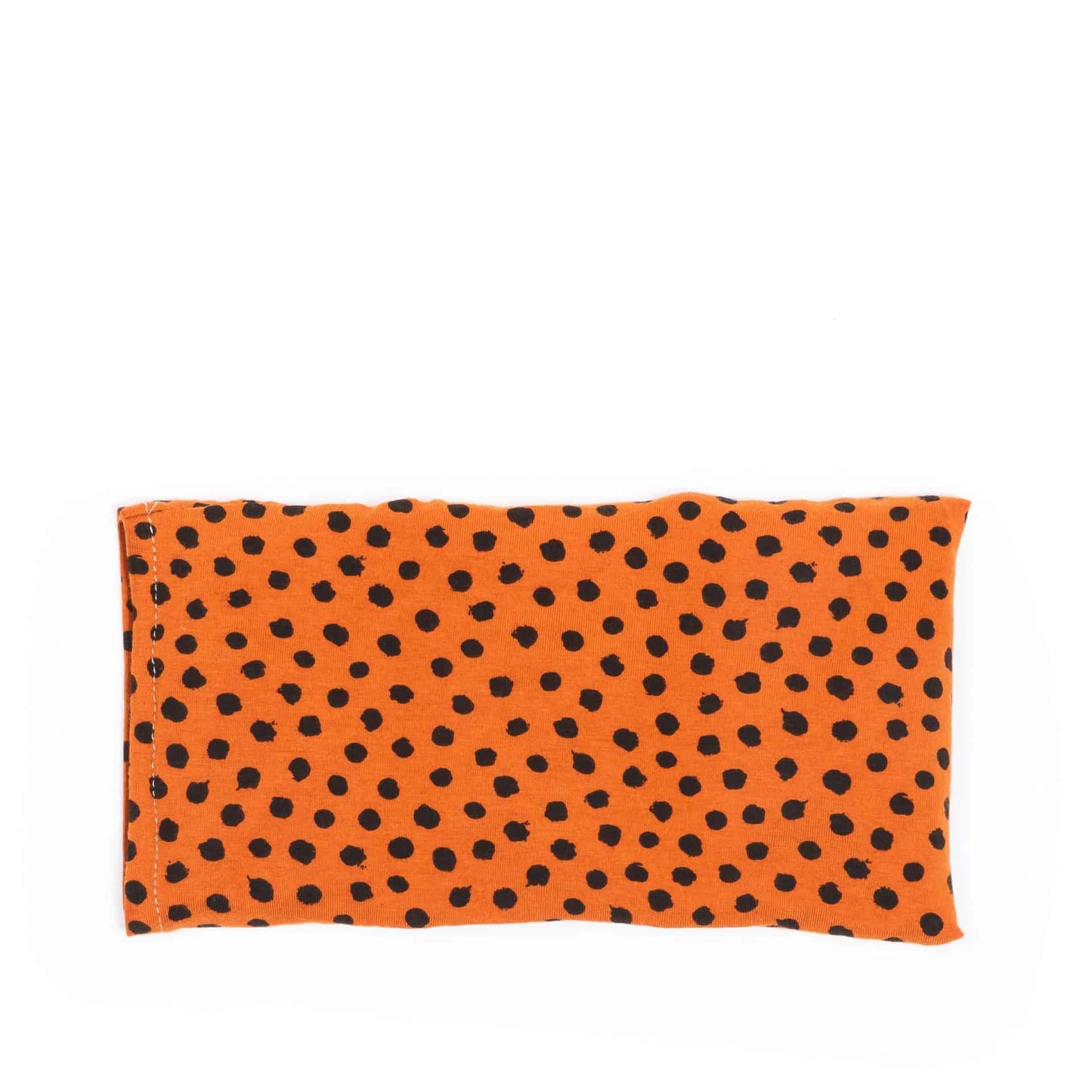 Jannekes warmtesjaal Stippen roest | biologisch lijnzaad | oogkussen 25×13 cm