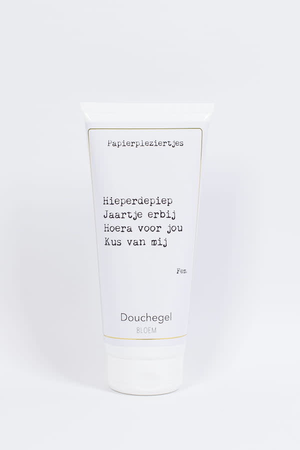 Papierpleziertjes - douchegel: hieperdepiep