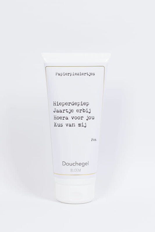 Papierpleziertjes - douchegel: hieperdepiep