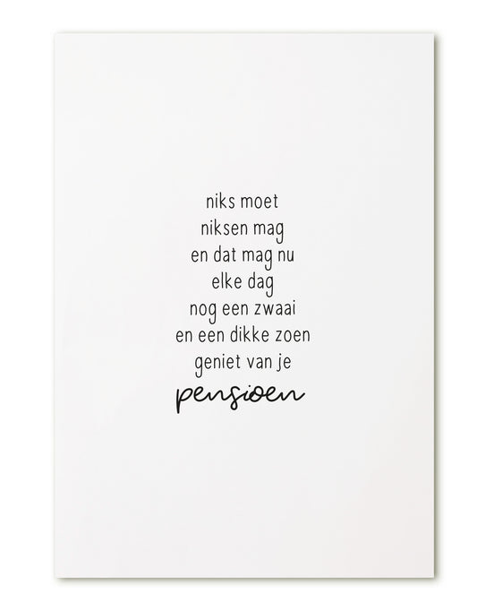 Zoedt: kaart a6 - pensioen