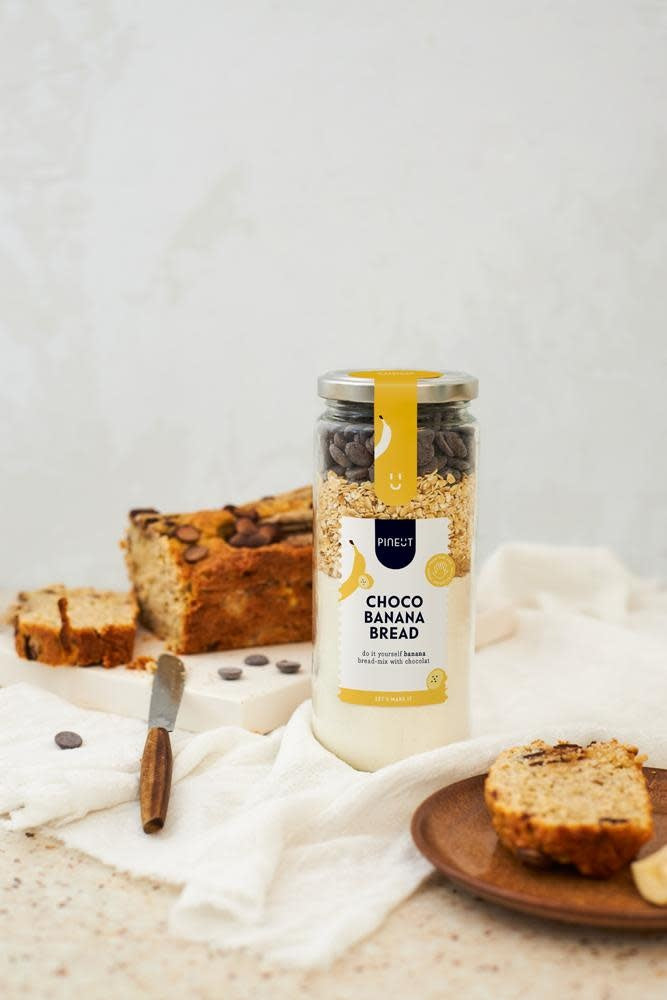 Pineut: cake Pot Choco Bananenbrood