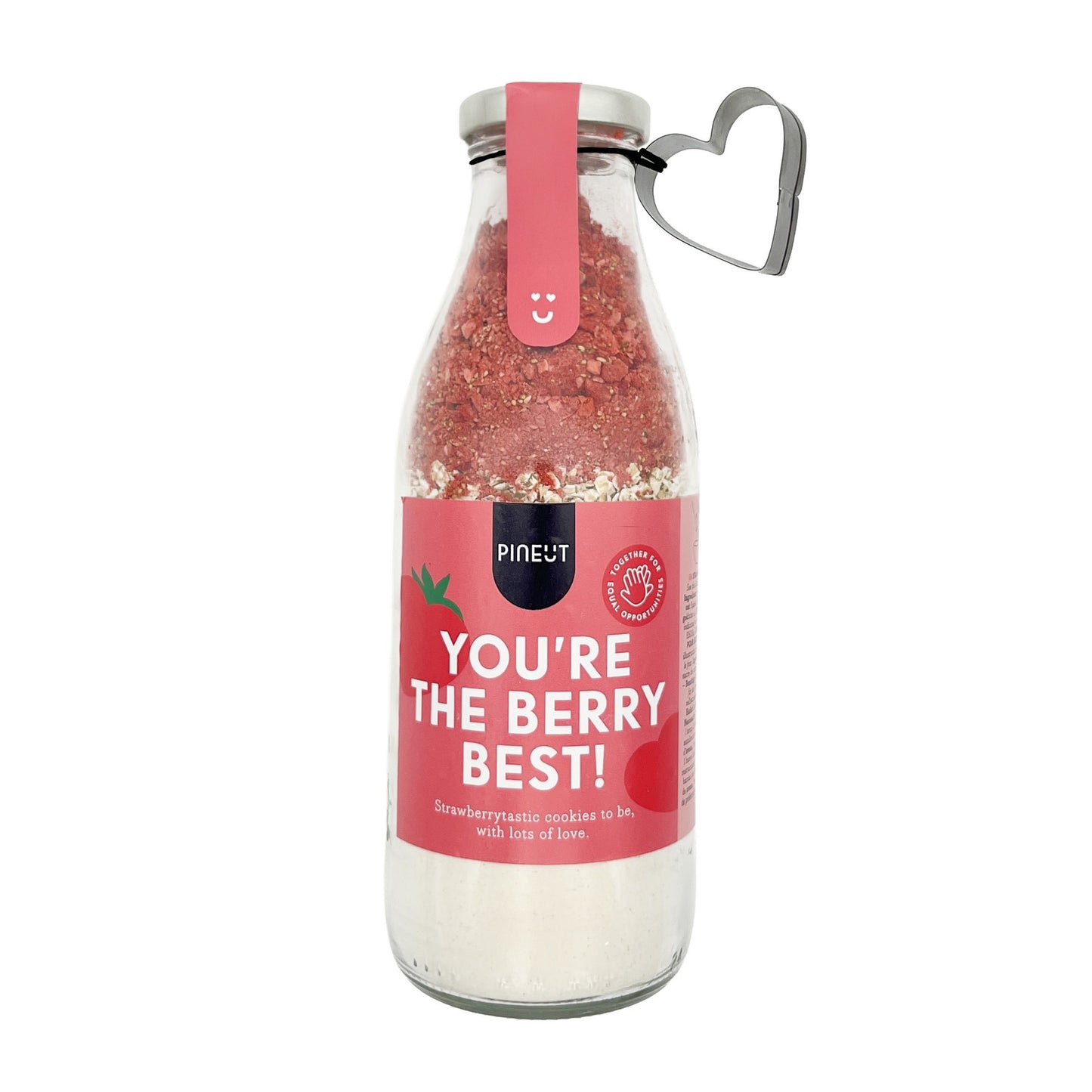 Pineut: You're the berry best!| Aardbei Cookies met hartvormpje