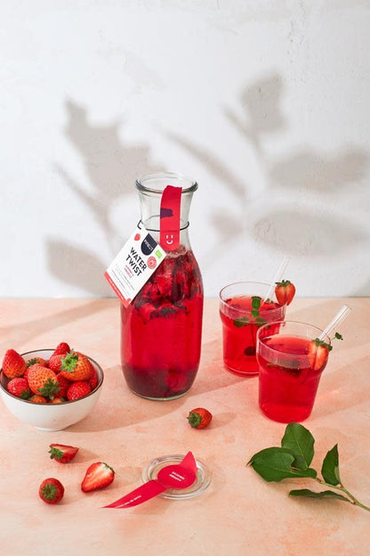 Pineut: Watertwist Karaf Aardbei Hibiscus BIO