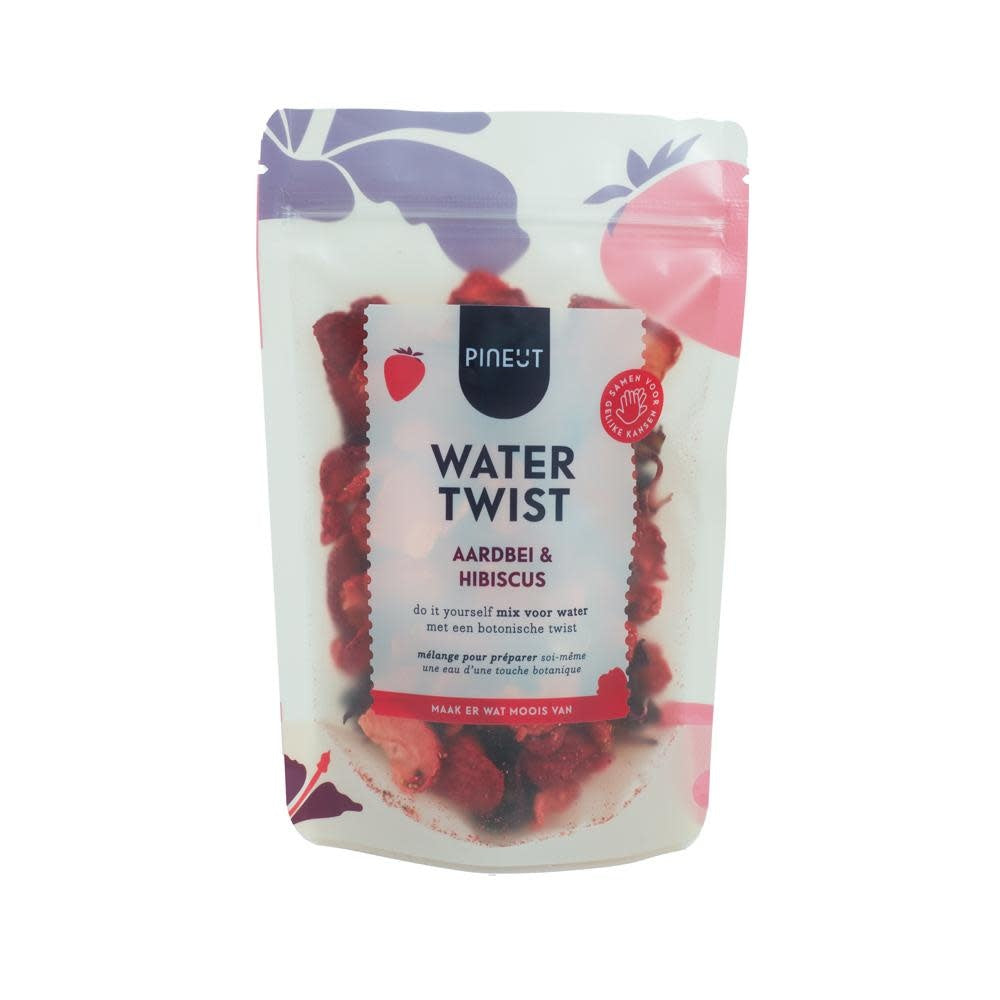 Pineut: Watertwist Pouchbag Aardbei Hibiscus BIO
