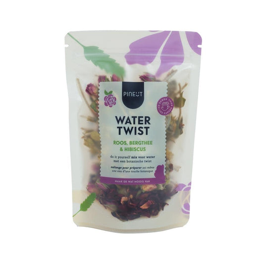 Pineut: Watertwist Pouchbag Roos Bergthee Hibiscus