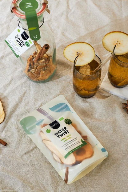 Pineut: Watertwist Pouchbag Appel Peer Kaneel BIO