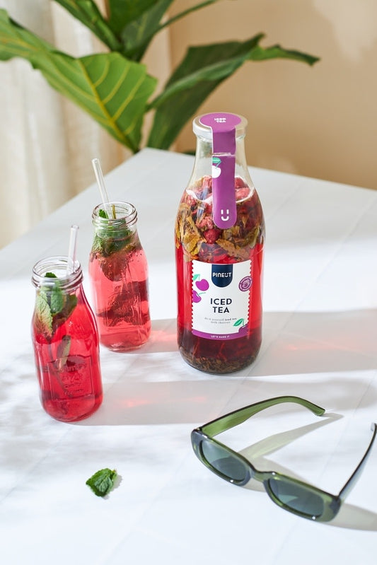 Pineut:  Zelf ijsthee maken | Iced Tea | Cherry & Verveine | Zomerdrankje