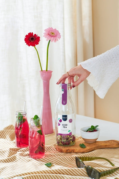 Pineut:  Zelf ijsthee maken | Iced Tea | Cherry & Verveine | Zomerdrankje