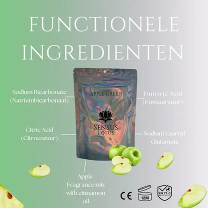 Sensus Lotus: Magisch badpoeder - 60 gr. - Apple green