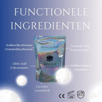 Sensus Lotus: Magisch badpoeder - 60 gr. - Midnight blue