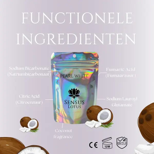 Sensus Lotus: Magisch badpoeder - 60 gr. - Pearl white