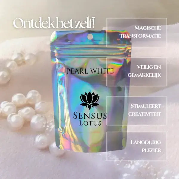 Sensus Lotus: Magisch badpoeder - 60 gr. - Pearl white