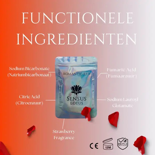 Sensus Lotus: Magisch badpoeder - 60 gr. - Romantic Red