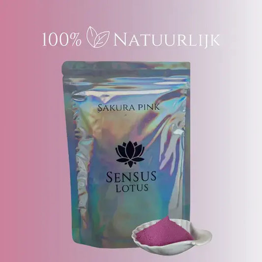 Sensus Lotus: Magisch badpoeder - 60 gr. - Sakura pink