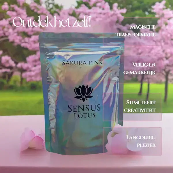 Sensus Lotus: Magisch badpoeder - 60 gr. - Sakura pink