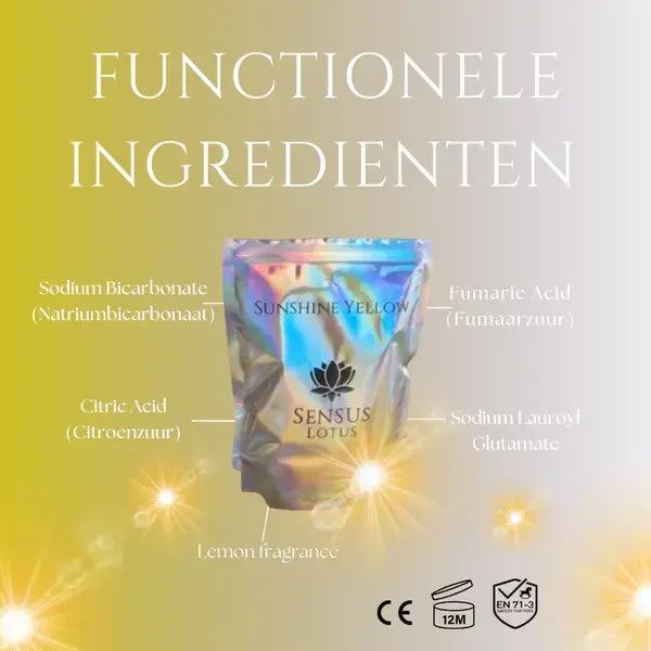 Sensus Lotus: Magisch badpoeder - 60 gr. - Sunshine yellow