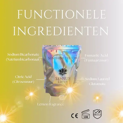 Sensus Lotus: Magisch badpoeder - 60 gr. - Sunshine yellow