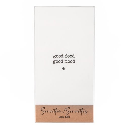 Mail-box servetten: Good food, good mood