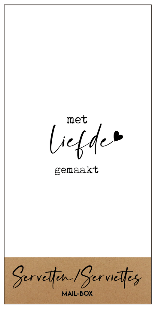 Mail-box servetten: met liefde gemaakt