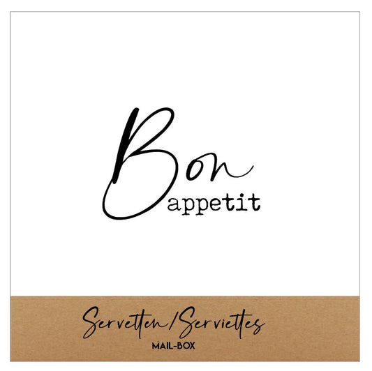 Mail-box servetten: Bon appetit (klein)