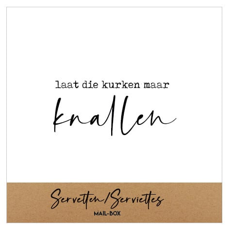 Mail-box servetten: Laat die kurken maar knallen