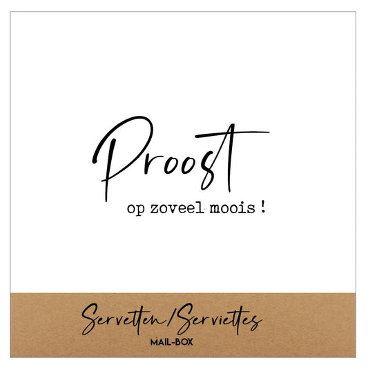 Mail-box servetten: Proost op zoveel moois