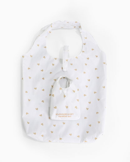 Stationery & gift: Shopping bag - hartjes