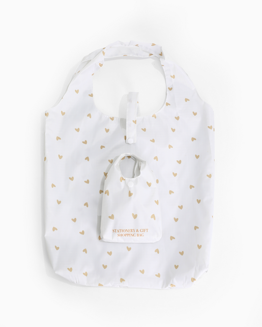 Stationery & gift: Shopping bag - hartjes