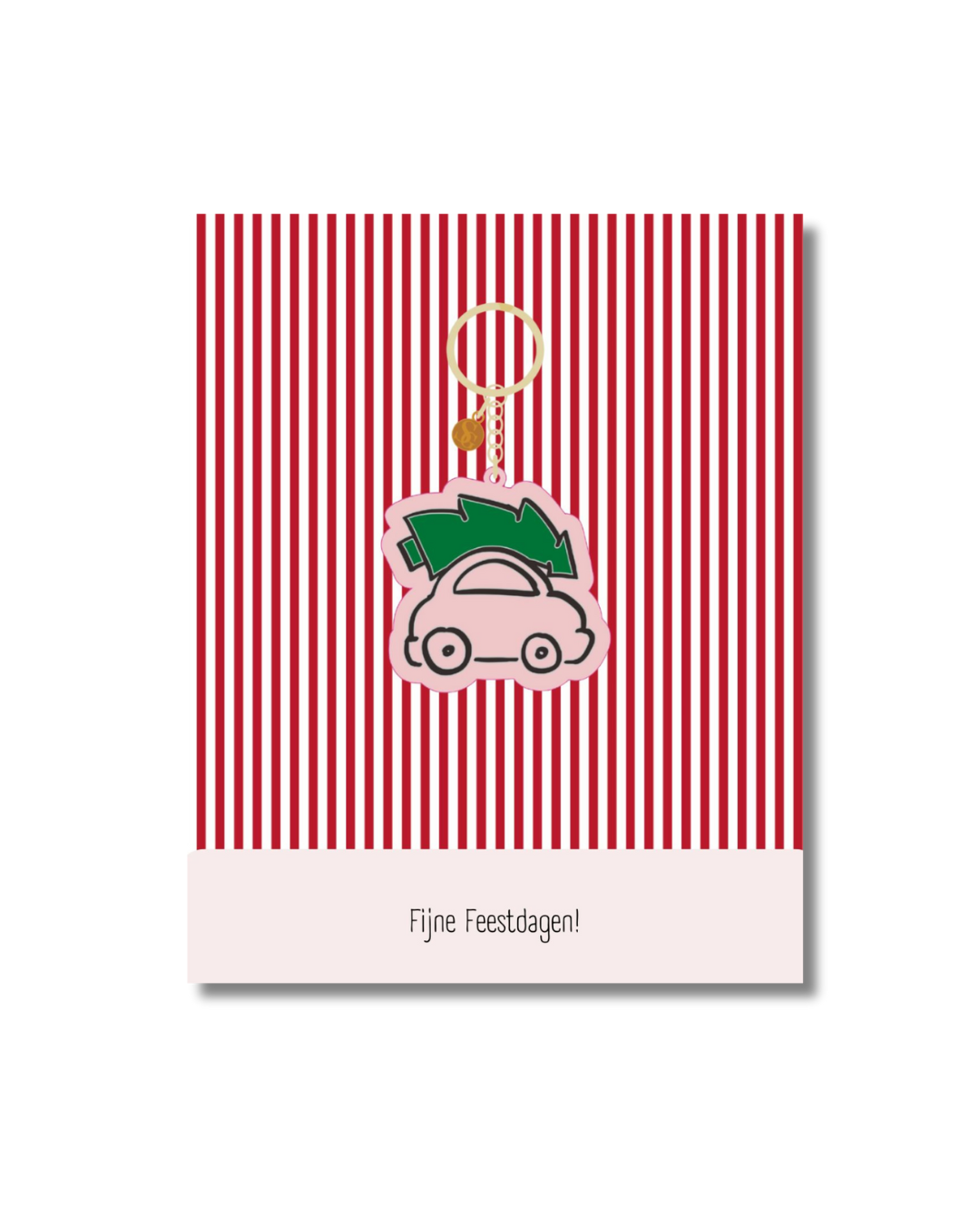 Stationery & gift: Sleutelhanger & Kaart | Fijne Feestdagen