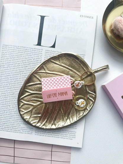 Stationery & gift: Sleutelhanger Roos | Liefste Mama | Roze