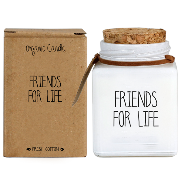 My Flame: SOJAKAARS - FRIENDS FOR LIFE - GEUR: FRESH COTTON