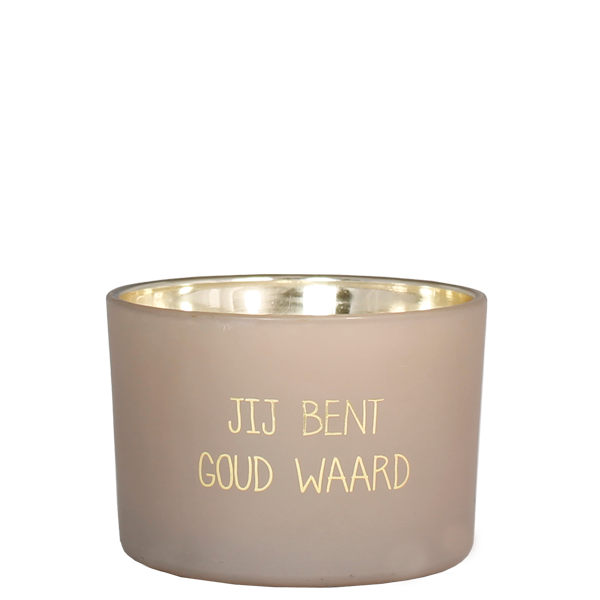 My Flame: Soja kaars - Jij bent goud waard