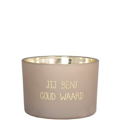 My Flame: Soja kaars - Jij bent goud waard
