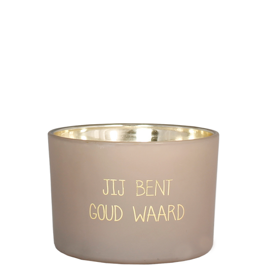 My Flame: Soja kaars - Jij bent goud waard