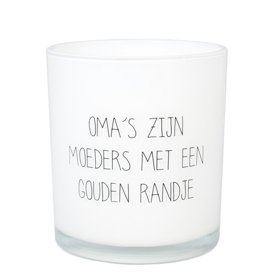 My Flame: SOJAKAARS - OMA'S ZIJN MOEDERS MET EEN GOUDEN RANDJE - GEUR: FRESH COTTON