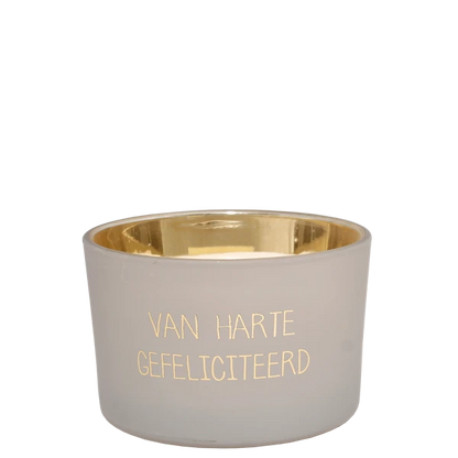 My Flame: SOJAKAARS - VAN HARTE GEFELICITEERD - GEUR: AMBER'S SECRET