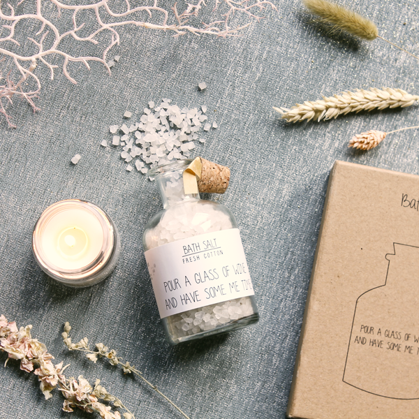 My Flame: SPA GIFTBOX - POUR A GLASS OF WINE AND HAVE SOME ME TIME - FRESH COTTON