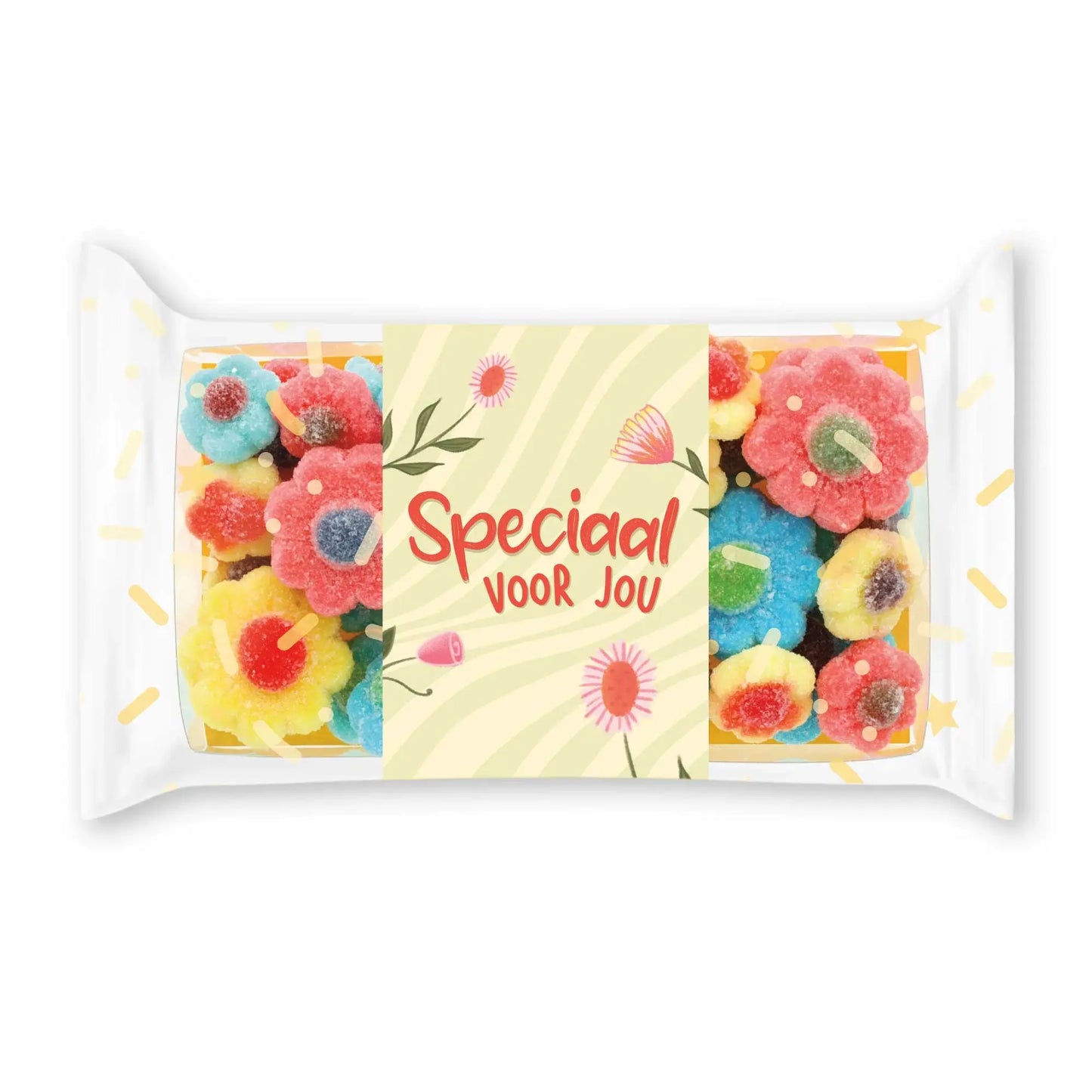 Veel liefs: snoepjes - speciaal voor jou - bloemen