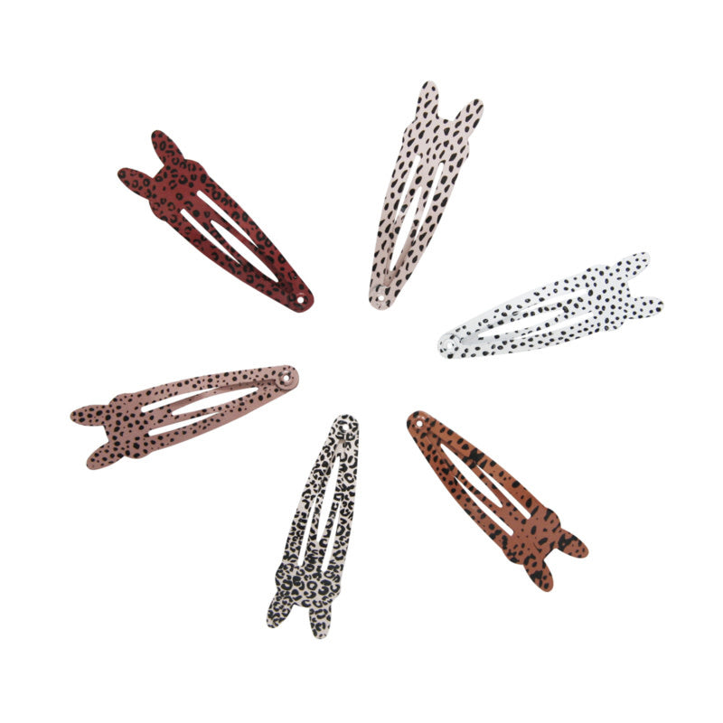 Van Pauline: haarclips bunny 6 cm (18 stuks)