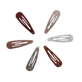 Van Pauline: haarclips bunny 6 cm (18 stuks)