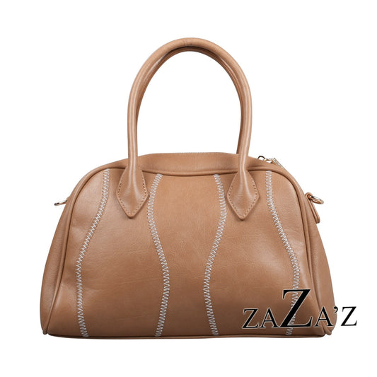 Zaza'z: handtas - bruin