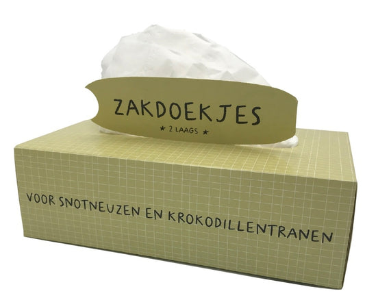Mail-box: Tissuebox Voor snotneuzen en krokodillentranen