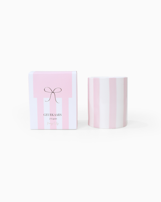 Stationery & gift: Kaars Keramiek | Roze 215 gram