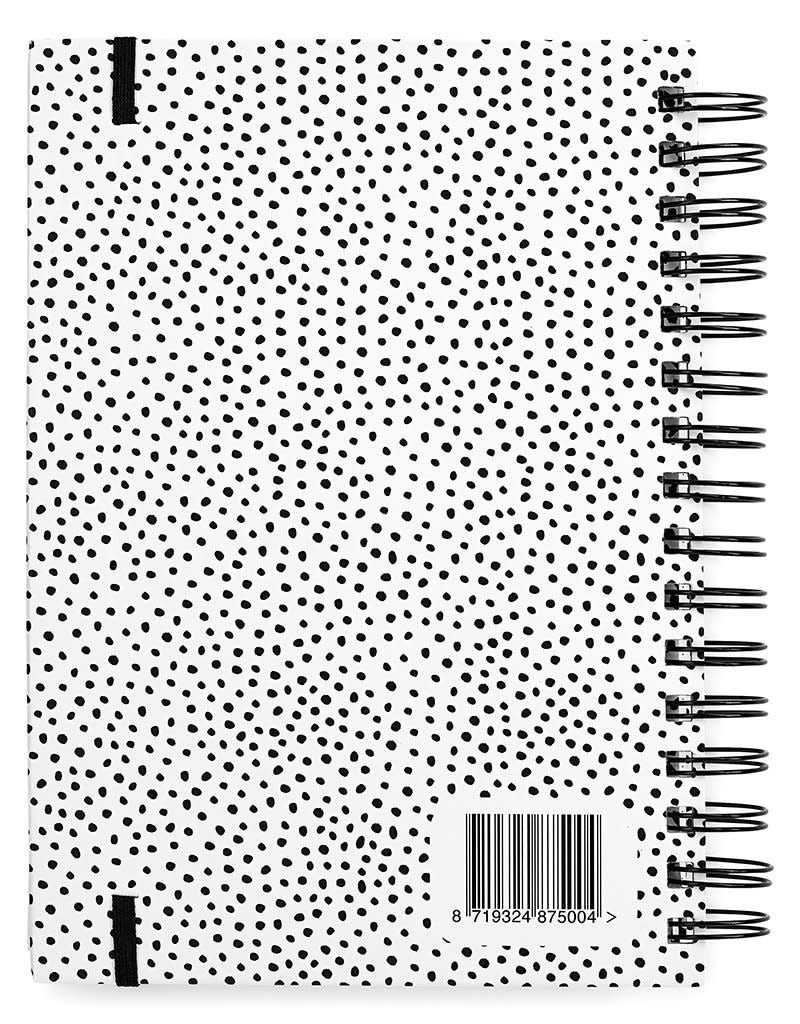Zoedt Bullet journal Geluk is genieten van wat er is met stippen patroon - A5 formaat