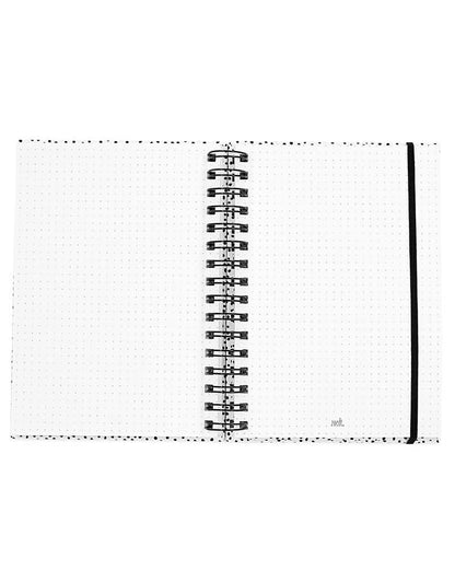 Zoedt Bullet journal Geluk is genieten van wat er is met stippen patroon - A5 formaat