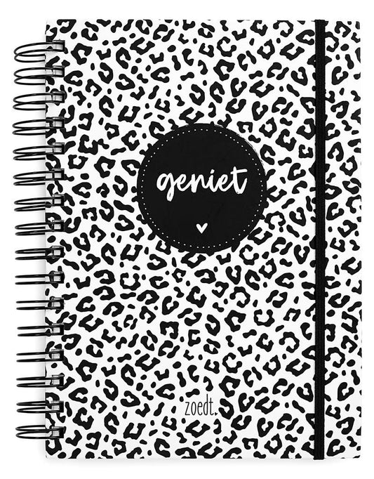 Zoedt Bullet journal Geniet met panter patroon