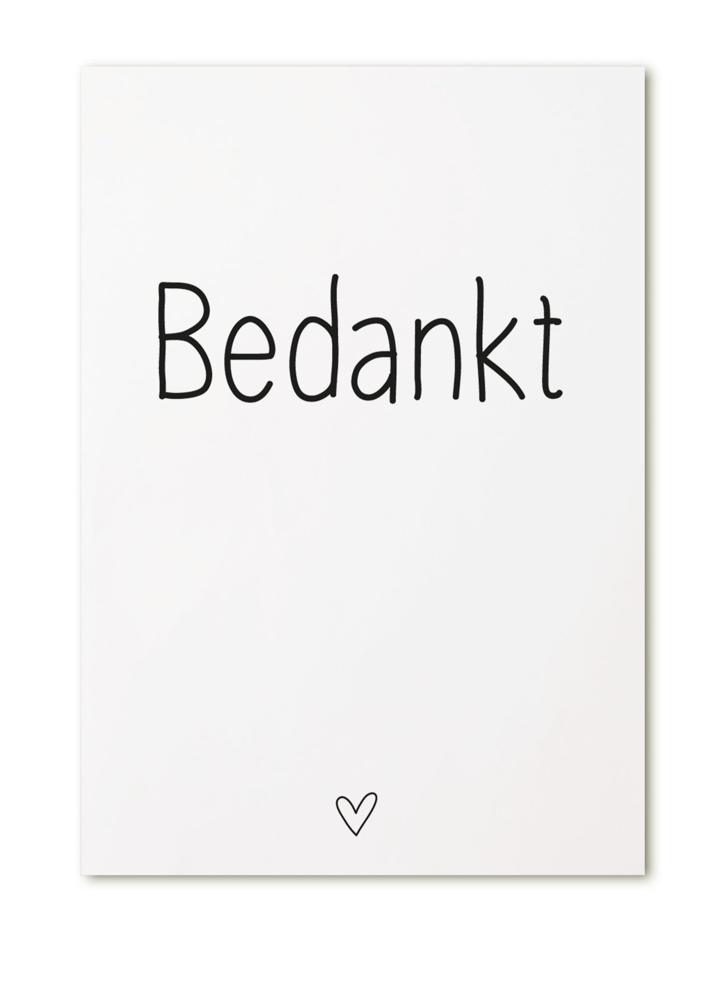 Zoedt: kaart a6 - Bedankt