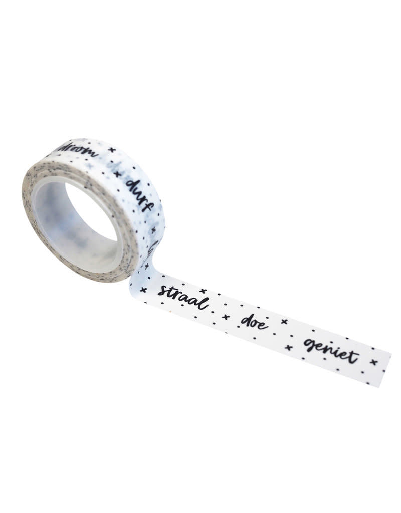 zoedt washi tape lach, straal, doe, geniet